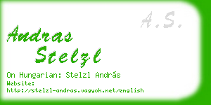 andras stelzl business card